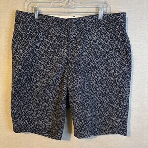 Dockers Shorts Men Size 36 Blue With White Mini Anchors Cotton Chino‎ Nautical